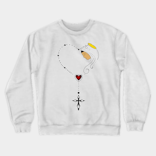 HOLY ROSARY MONTH Crewneck Sweatshirt by FlorenceFashionstyle